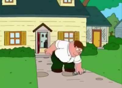 Peter gets the Sunday paper