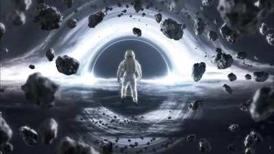 Black hole animation by me, 2023