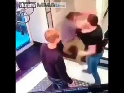 What could go wrong Acting tough against someone a bit less muscular.