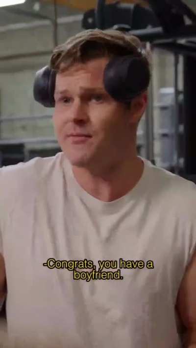 When she catches you staring at the gym