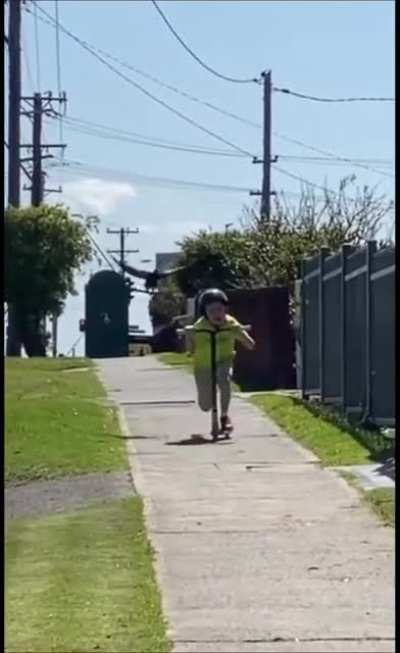 He's running for his life