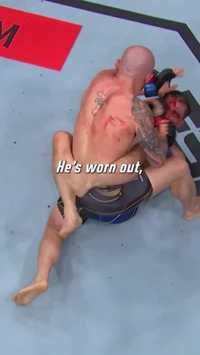 What Volk’s corner said to him during Ortega’s submission attempts