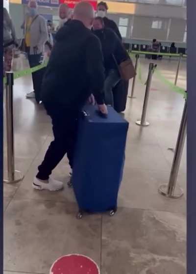 Perfect prank at an airport