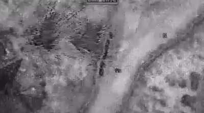 U.S Apache engaging Isis fighters outside Abu Bakr al-Baghdadi’s compound (October 26 2019, Operation Kayla Mueller) 
