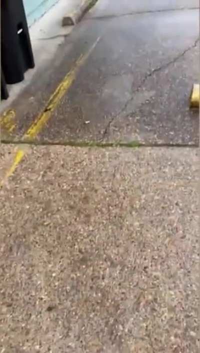 Electrical sparks move across the power lines