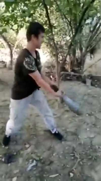 Playing with a bomb