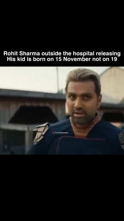 Rohit Sharma after his kid's birth!