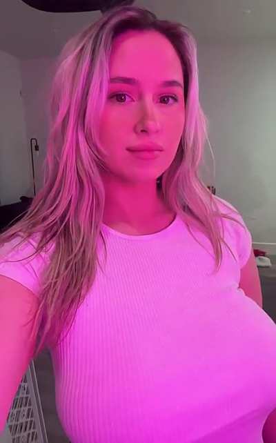 In pink