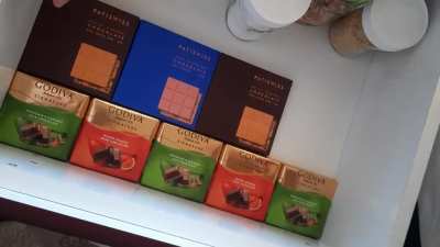 Was arranging my chocolates when...
