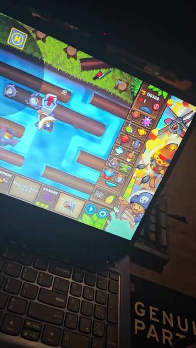 Beating Inpoppable with SideCard Tower Upgrades ONLY