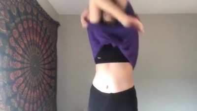 Taking off my shirt