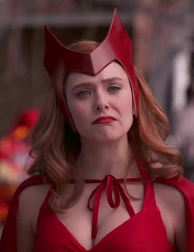 Elizabeth as Wanda/Scarlet Witch in WandaVision Ep6 