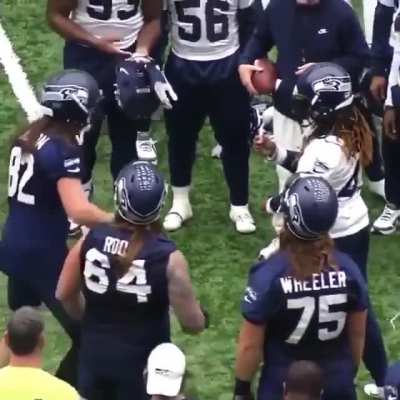 Winning a game of Rock-Paper-Scissor.