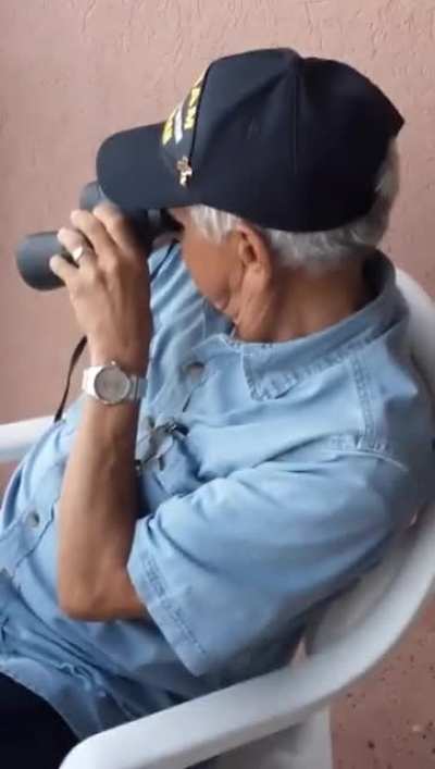 Grandpa having some fun