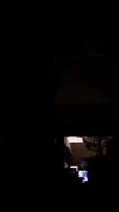 Microwaving glowing material