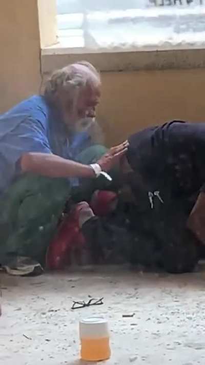 Crack head blowing crack smoke into his best bro’s B-hole. Watch through. You won’t (well maybe you will) regret it.