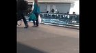 Maybe weed shouldn't be legal in Colorado. This guy swimming at the Denver international.