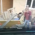 Must be his first day