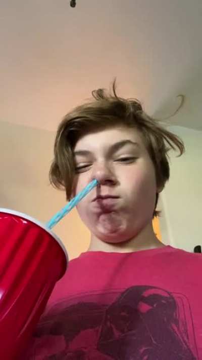 Snortin’ that Coke.
