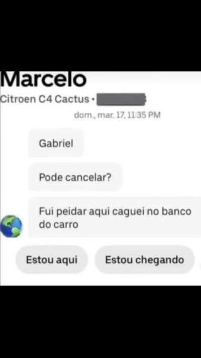 Pode cancelar?