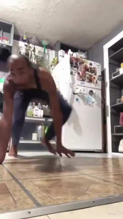 this man has learned new trick