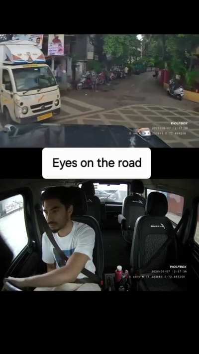 When kids just jump on the road from no where