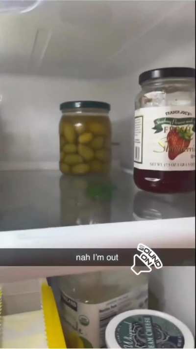 well that definitely caught me off guard.. why is that in your fridge??