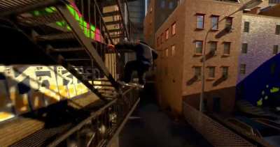 Fire escape grind