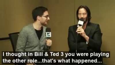 Keanu forgives...but he doesn't forget