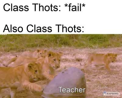 Class Thots be like: 