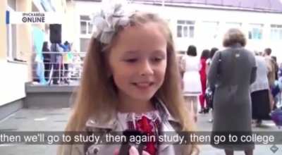 Little girl sums up Life