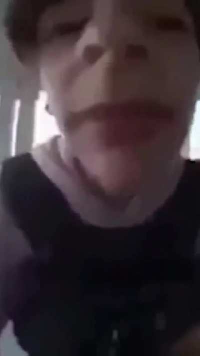 Guy screams at door 