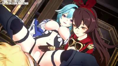 Eula and Amber (Mellewd) [Genshin Impact]