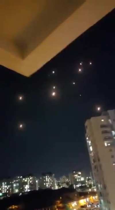 Continuous Iron Dome intercepting more than 20 rockets at once