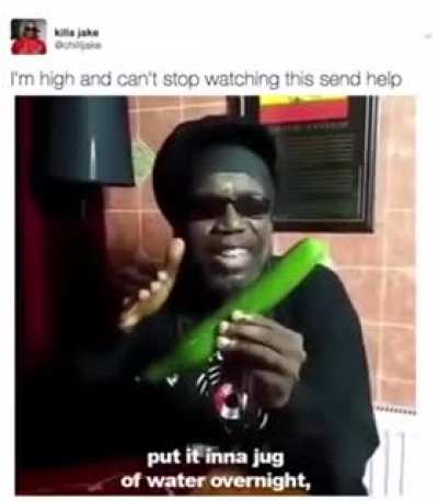 Eat your cucumbers kids