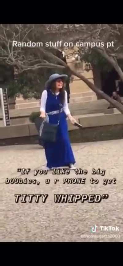 YOU ARE PRONE TO GET TITTY WHIPPED