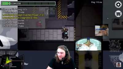 Fitz murders Soup in Among Us