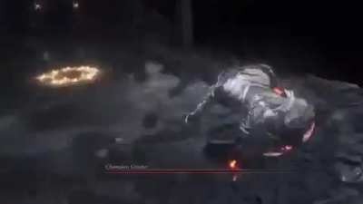 Rare footage of an ultra greatsword being used in elden ring