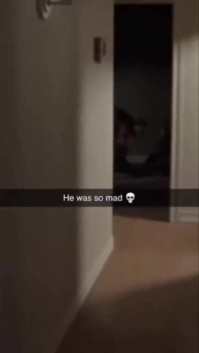 Annoying his brother