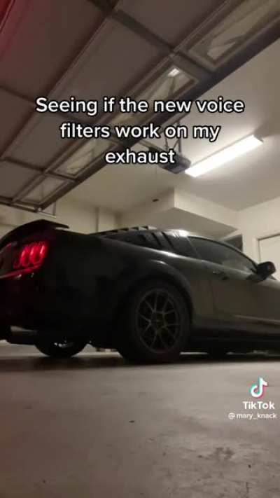 How the voice filters sound with a Mustang exhaust