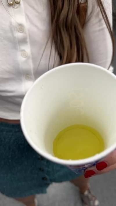 In a Pepsi cup
