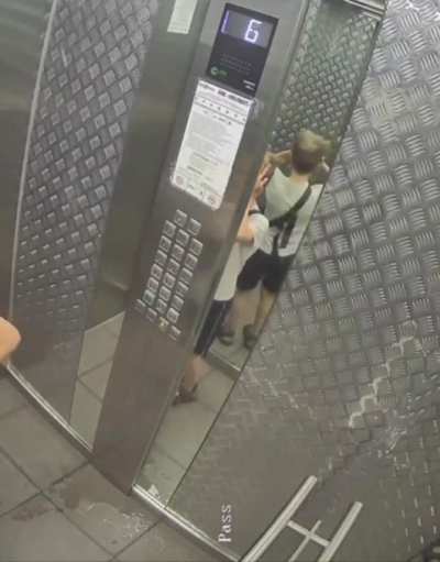 Boy pissed on the elevator buttons, causing them to jam, and… the elevator got stuck. After that, the little pisser called his mom, and she called the rescuers, who saved him.