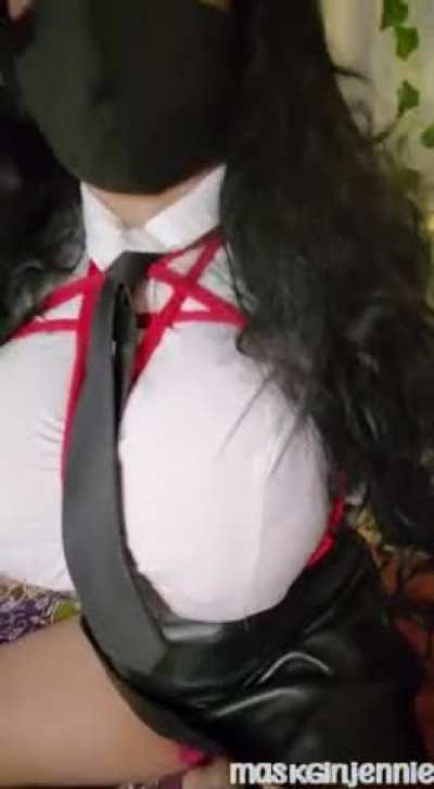 She said she would only touch me if I wore the outfit... [M]