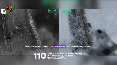 Russian infantry in an Ural truck is hit by drones and artillery after dismounting during an attack near Nove Zaporizhzhia, Zaporizhzhia Oblast. January 2026
