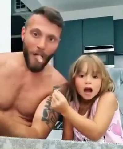 Her reaction is so cute. ❤️ 😂
