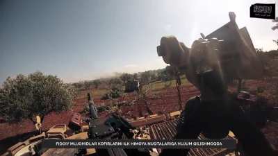 Tavhid Va Jihod and Liwa al-Muhajireen wal-Ansar Fighters attack the village of Al-Nayrab, Idlib - April 4th, 2020