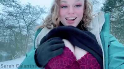 My titties are a bit cold! Wanna help me keep them warm? 😜