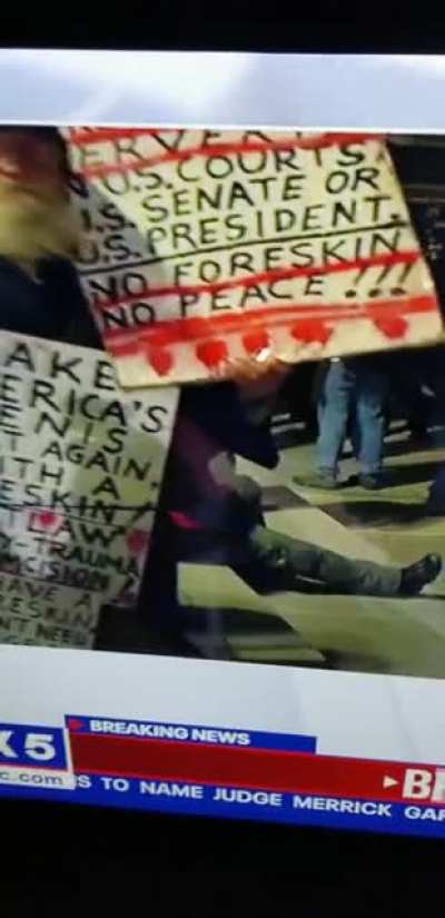 Some protesters are there for the hard issues