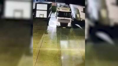 Setting fire to a slaughterhouse