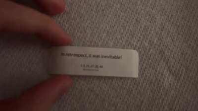 Ordered Chinese food, fortune cookie came with an FTX ad. Oh the irony….
